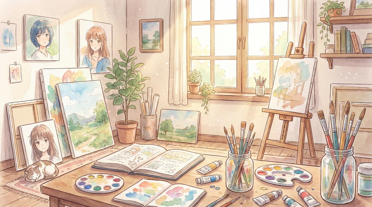 小马拉大车动漫-画室日记动漫绘画教程